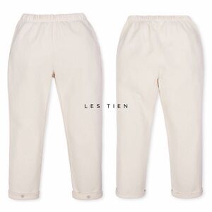 Like New - Les Tien Heavyweight Snap Front Pant in Ivory (L)